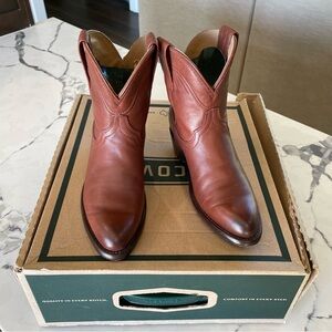 The Penny bourbon calf brown bootie